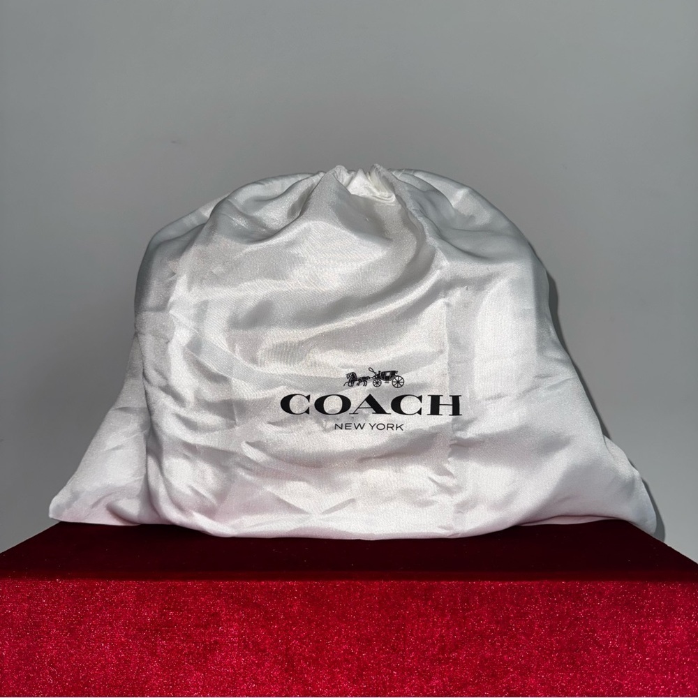NWT PRICE FIRM Coach Madison Bag Quilting in Chalk/Brass Hardware/Chain/Turnlock - Picture 16 of 16